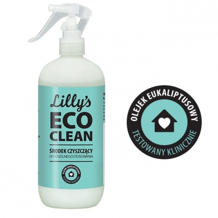 6x LILLY'S ECO CLEAN Środek Czyszczący do Ogólnego Stosowania z olejkiem eukaliptusowym 500ml